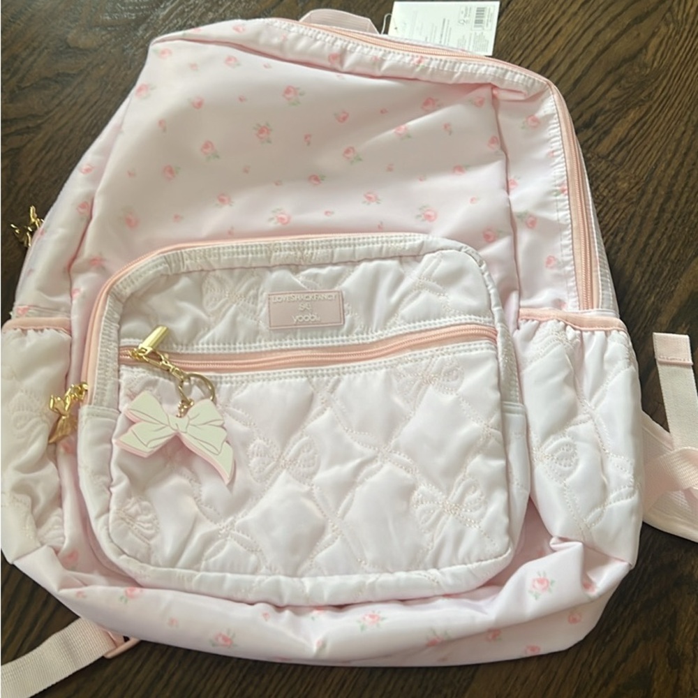 Love Shack Fancy x Target Pink floral backpack